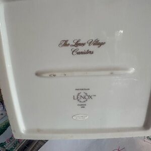 Lenox Village Porcelain Canister